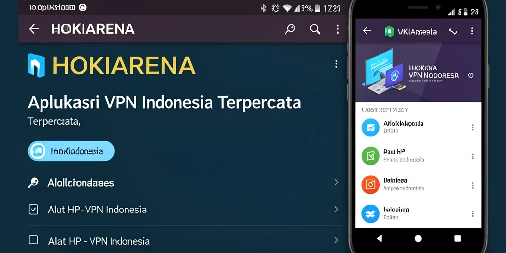 Antarmuka HOKIARENA yang ramah pengguna untuk VPN Indonesia.