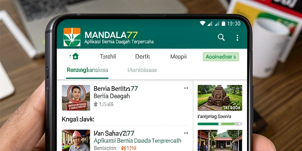 Antarmuka aplikasi MANDALA77 yang informatif dan mudah digunakan.
